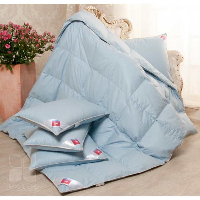 Одеяло Камелия, 172х205 теплое, цвет Голубой