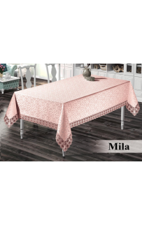 Скатерть EFOR MILA 160*300 прямоугольная пудровый PUDRA