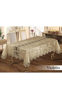 Скатерть EFOR VIOLETTA SET 160*220 8 салфеток-капучино