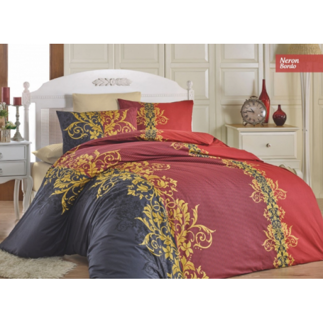 КПБ Ecosse RANFORCE DOUBLE (NERON BORDO) 160*220 семейный